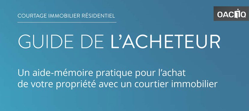 Couverture du Guide de l’acheteur de l’OACIQ