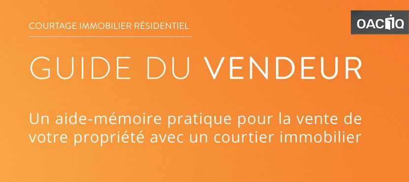 Couverture du Guide du vendeur de l’OACIQ