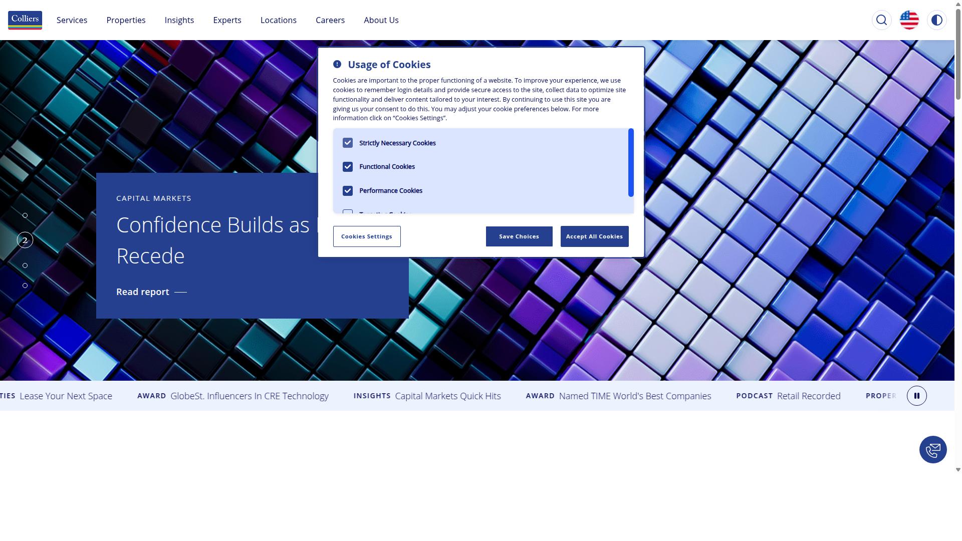 Colliers website